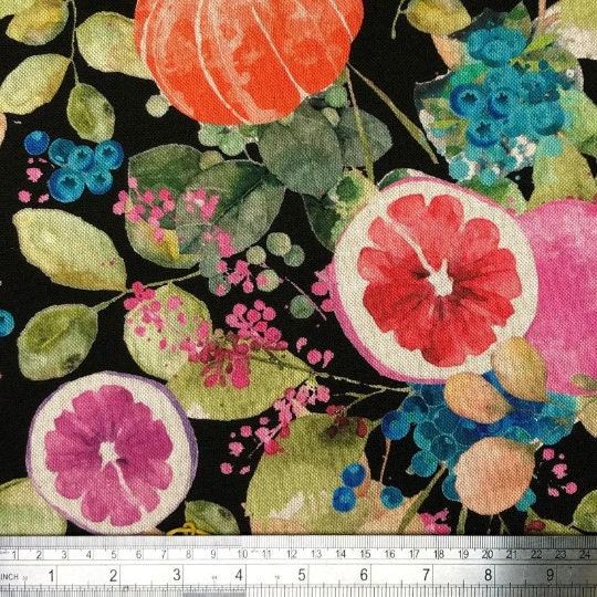 Fruitful Fruit Black Tablecloth , Round Tablecloth , Oval Tablecloth , Rectange Tablecloth