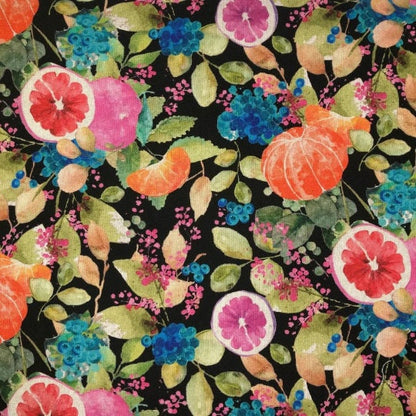 Fruitful Fruit Black Tablecloth , Round Tablecloth , Oval Tablecloth , Rectange Tablecloth