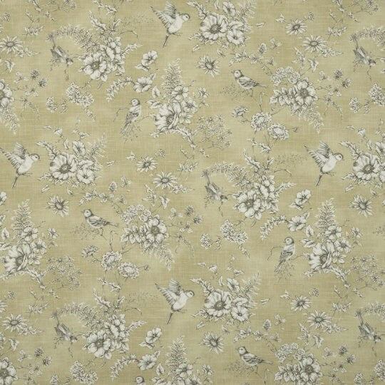 Finch Toile Bird Floral Flowers Tablecloth , Toile Tablecloth , Round Tablecloth , Square Tablecloth , Rectangle Square Tablecloth UK