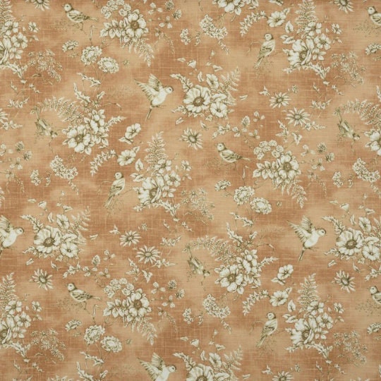 Finch Toile Bird Floral Flowers Tablecloth , Toile Tablecloth , Round Tablecloth , Square Tablecloth , Rectangle Square Tablecloth UK