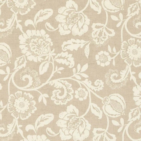 Oval Floral Natural Tablecloth , Flowers Tablecloth , Floral Tablecloth , Round Rectangle Tablecloth , Oval Tablecloth