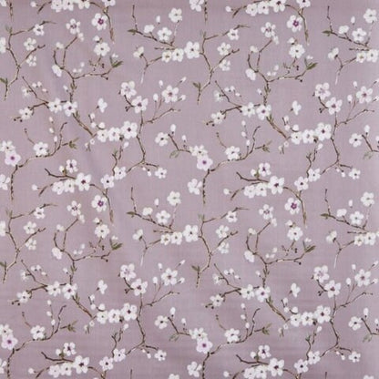 Japanese Cherry Blossom Tablecloth, Emi Heather Purple, 100% Cotton, Handmade in UK