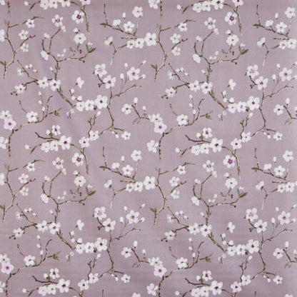 Japanese Cherry Blossom Tablecloth, Emi Heather Purple, 100% Cotton, Handmade in UK