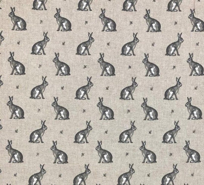 Vintage Hares Tablecloth , Easter Rabbit Bunn Tablecloth , Linen Look Tablecloth , Round Tablecloth , Oval Tablecloth , Rectange Tablecloth