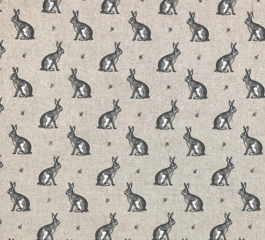 Vintage Hares Tablecloth , Easter Rabbit Bunn Tablecloth , Linen Look Tablecloth , Round Tablecloth , Oval Tablecloth , Rectange Tablecloth