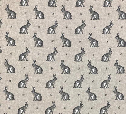 Vintage Hares Tablecloth , Easter Rabbit Bunn Tablecloth , Linen Look Tablecloth , Round Tablecloth , Oval Tablecloth , Rectange Tablecloth