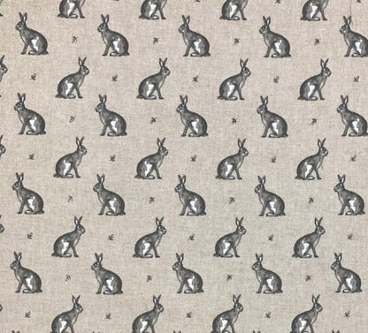 Vintage Hares Tablecloth , Easter Rabbit Bunn Tablecloth , Linen Look Tablecloth , Round Tablecloth , Oval Tablecloth , Rectange Tablecloth