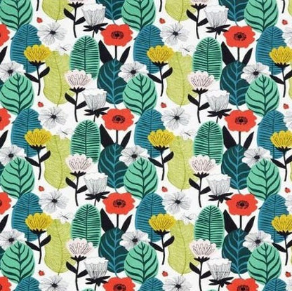 Round Scandi Floral Tablecloth, Round Tablecloth , Square Tablecloth , Rectangle Square Tablecloth UK