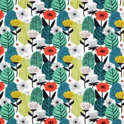 Round Scandi Floral Tablecloth, Round Tablecloth , Square Tablecloth , Rectangle Square Tablecloth UK