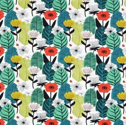 Round Scandi Floral Tablecloth, Round Tablecloth , Square Tablecloth , Rectangle Square Tablecloth UK