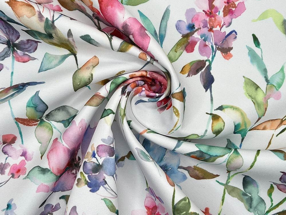 Floral Coated Tablecloth , Giardino Multi Water Resistant Tablecloths , Outdoor Tablecloth , Round Oval Tablecloth , Rectangle Tablecloth