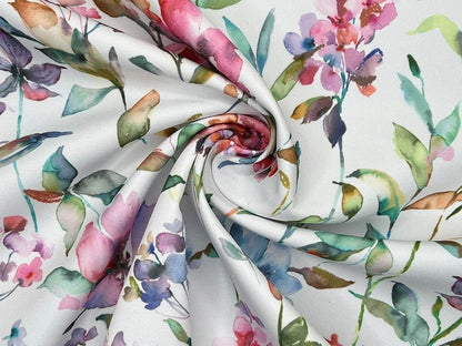 Floral Coated Tablecloth , Giardino Multi Water Resistant Tablecloths , Outdoor Tablecloth , Round Oval Tablecloth , Rectangle Tablecloth