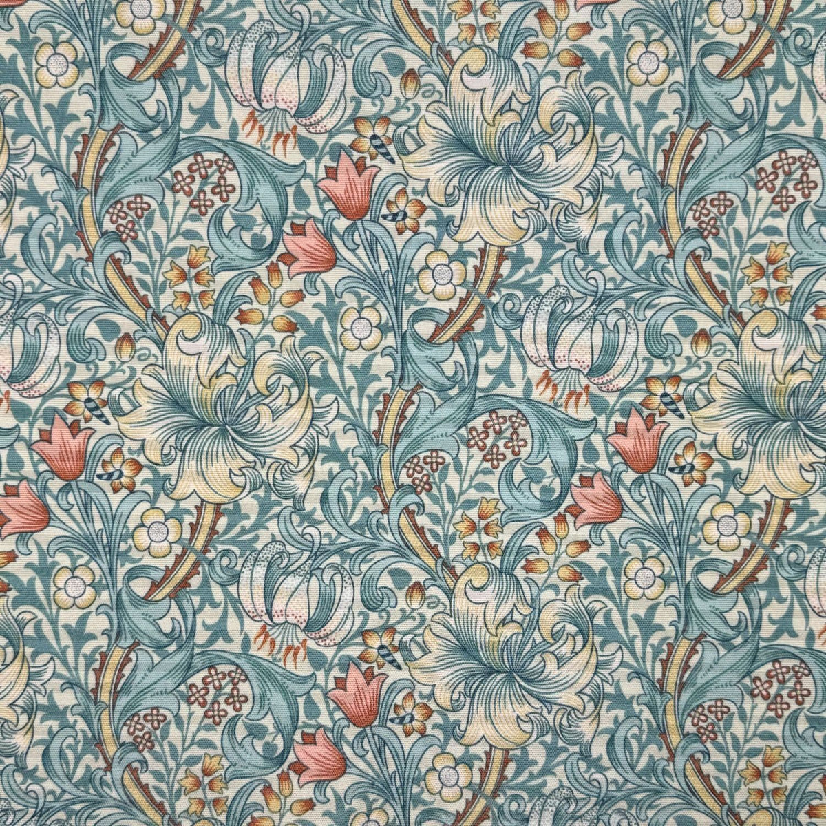 William Morris Coated Tablecloth Golden Lily , Water Resistant Tablecloths , Outdoor Tablecloth , Round Oval Rectangle Tablecloth
