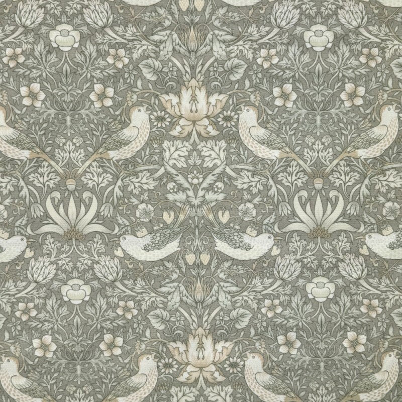 Oval William Morris Coated Tablecloth Strawberry Thief , Water Resistant Tablecloths , Outdoor Tablecloth , Round Oval Rectangle Tablecloth
