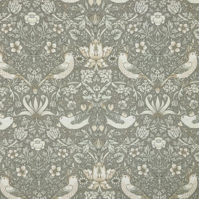 Oval William Morris Coated Tablecloth Strawberry Thief , Water Resistant Tablecloths , Outdoor Tablecloth , Round Oval Rectangle Tablecloth