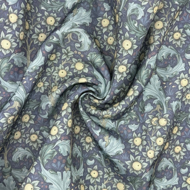 Oval William Morris Coated Tablecloth Orchid , Water Resistant Tablecloths , Outdoor Tablecloth , Round Oval Rectangle Tablecloth