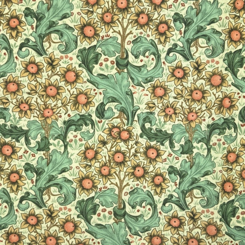 Oval William Morris Coated Tablecloth Orchid , Water Resistant Tablecloths , Outdoor Tablecloth , Round Oval Rectangle Tablecloth