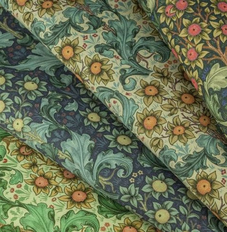 Oval William Morris Coated Tablecloth Orchid , Water Resistant Tablecloths , Outdoor Tablecloth , Round Oval Rectangle Tablecloth
