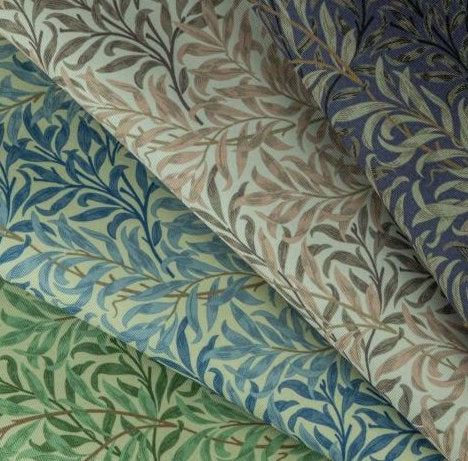 Round Coated Tablecloth William Morris Willow Bough , Water Resistant Tablecloths , Outdoor Tablecloth , Round Oval Rectangle Tablecloth