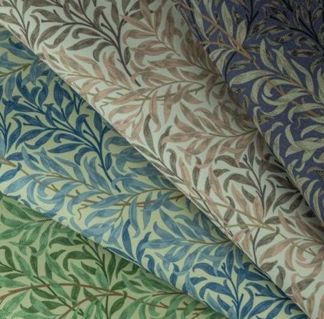 William Morris Coated Tablecloth Willow Bough , Water Resistant Tablecloths , Outdoor Tablecloth , Round Oval Rectangle Tablecloth