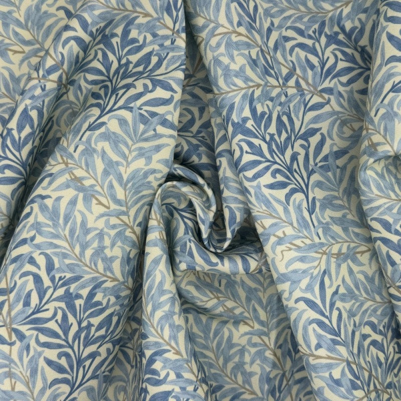 William Morris Coated Tablecloth Willow Bough Sage, Water Resistant Outdoor, Round Oval Rectangle