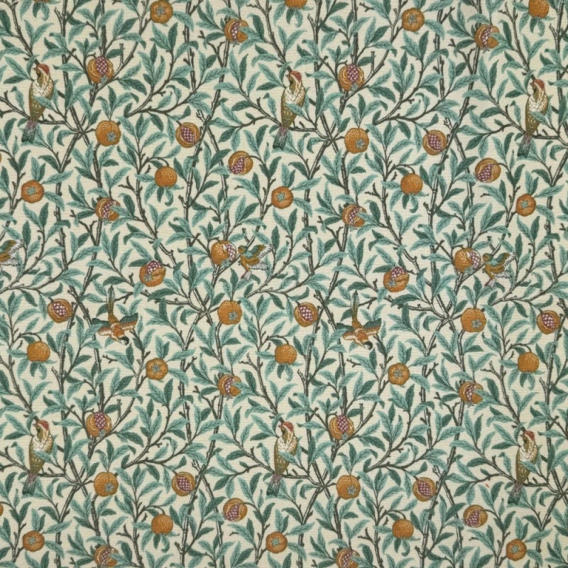 William Morris Coated Tablecloth Birds & Pomegranate , Water Resistant Tablecloths , Outdoor Tablecloth , Round Oval Rectangle Tablecloth