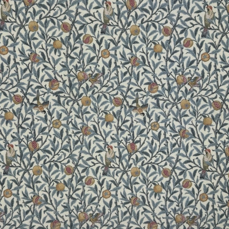 William Morris Coated Tablecloth Birds & Pomegranate , Water Resistant Tablecloths , Outdoor Tablecloth , Round Oval Rectangle Tablecloth