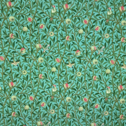 William Morris Coated Tablecloth Birds & Pomegranate , Water Resistant Tablecloths , Outdoor Tablecloth , Round Oval Rectangle Tablecloth