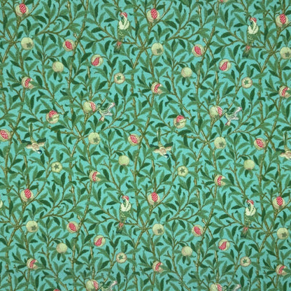 William Morris Coated Tablecloth Birds & Pomegranate , Water Resistant Tablecloths , Outdoor Tablecloth , Round Oval Rectangle Tablecloth
