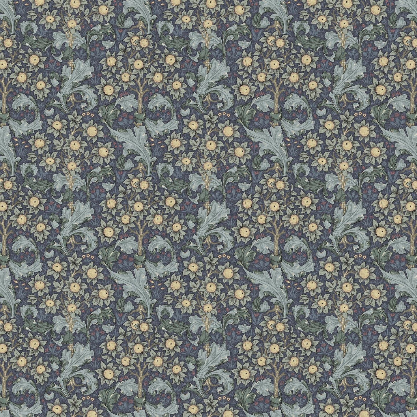 William Morris Orchid Cotton Tablecloth: Handmade Floral Table Linen