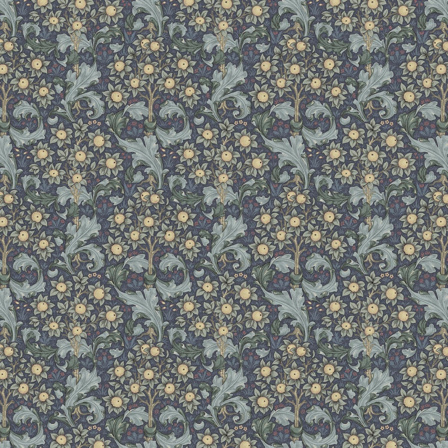 William Morris Orchid Cotton Tablecloth: Handmade Floral Table Linen