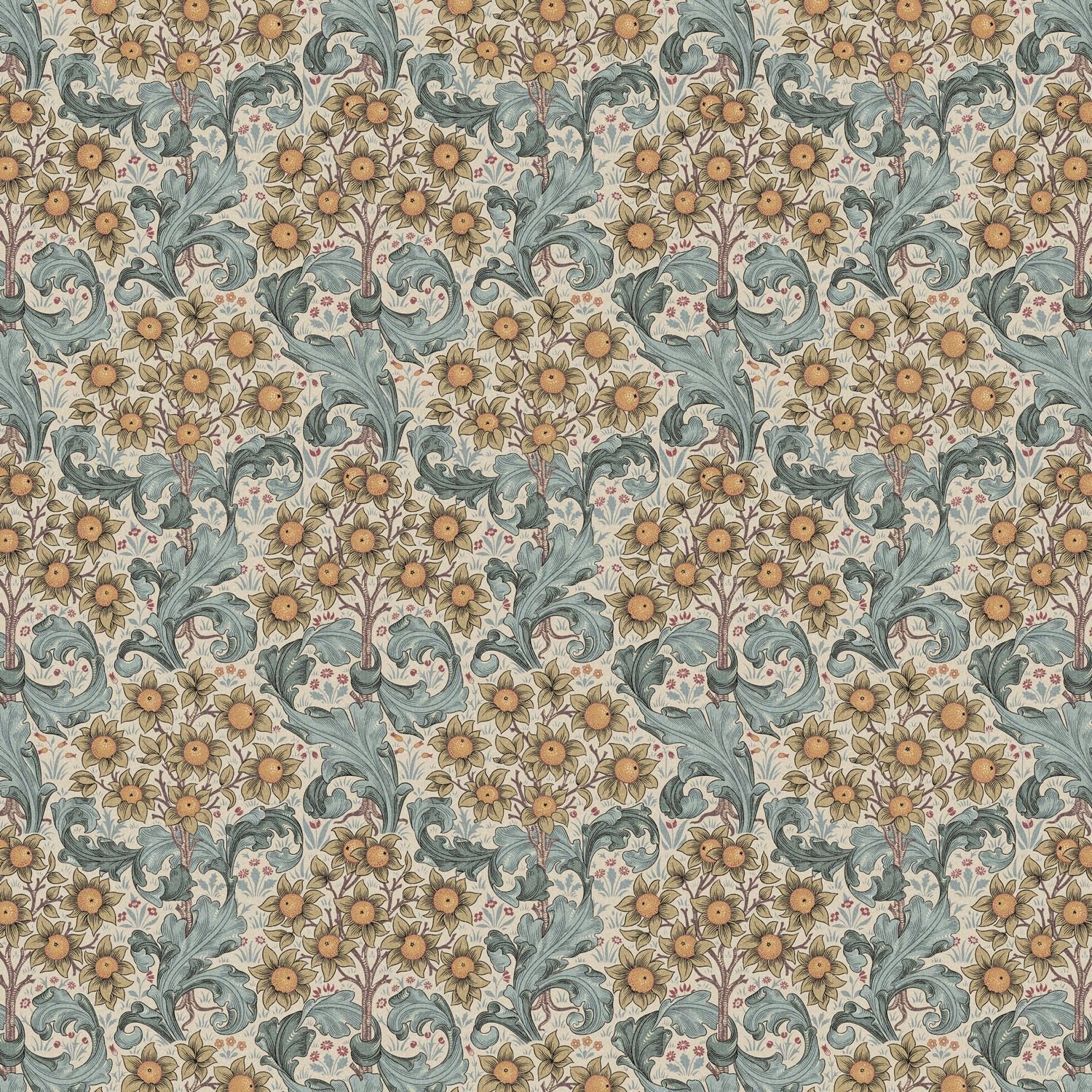 William Morris Orchid Cotton Tablecloth: Handmade Floral Table Linen
