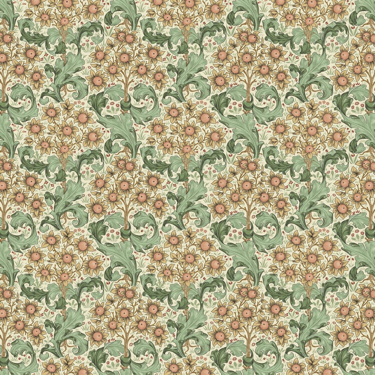 William Morris Orchid Cotton Tablecloth: Handmade Floral Table Linen