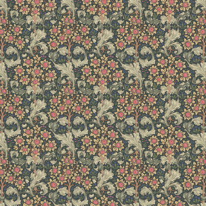 William Morris Orchid Cotton Tablecloth: Handmade Floral Table Linen