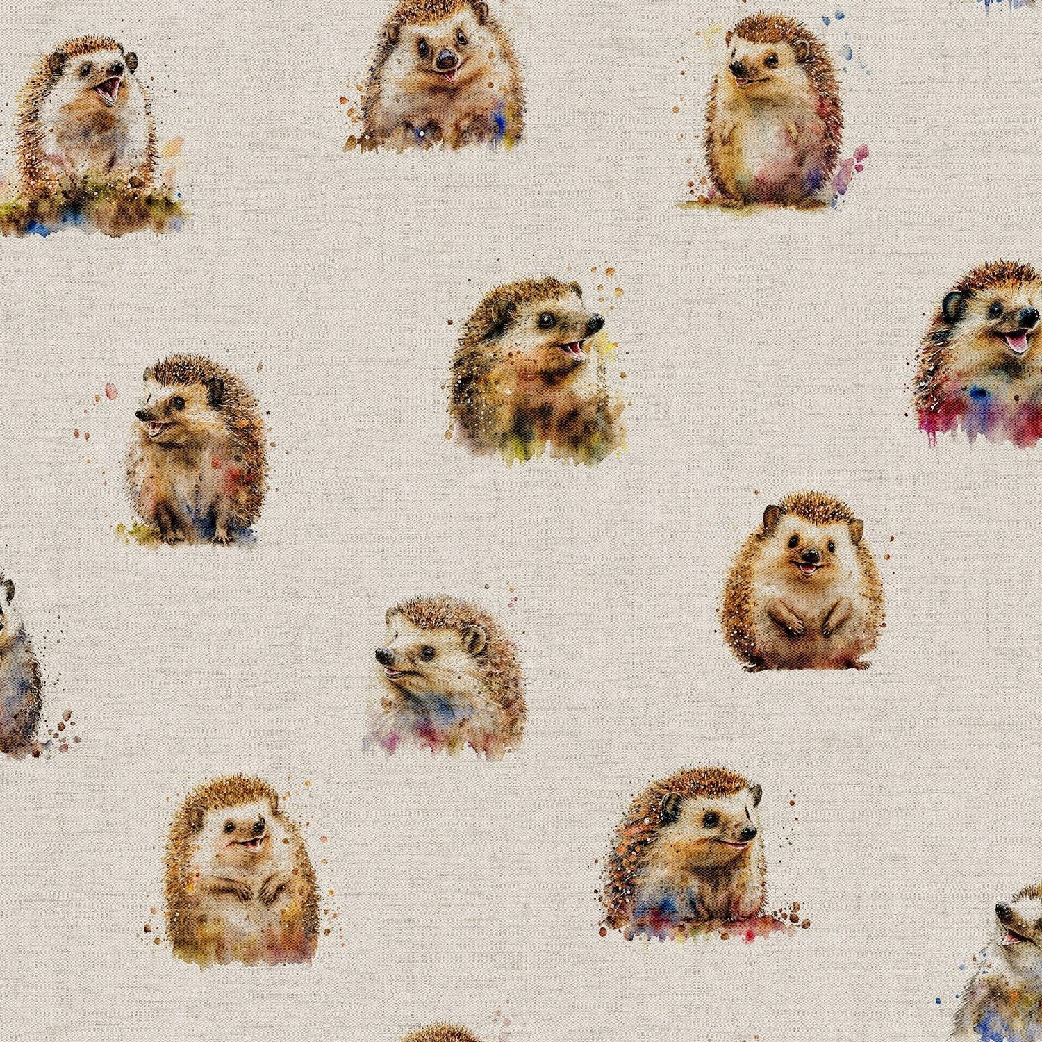 Happy Hedgehog Tablecloth , Hedgehog Tablecloth , Round Oval Tablecloth , Rectangle Square Tablecloth , Tablecloth UK