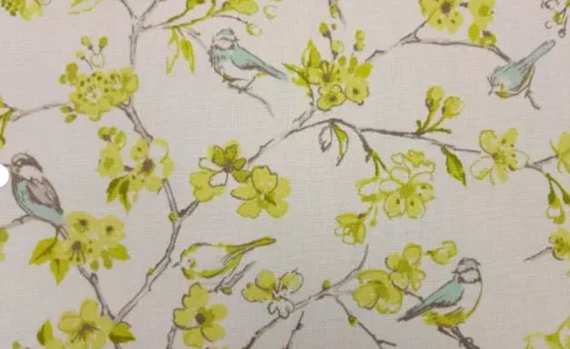 Floral Blossom Cushion Cover , Bird Citrus Cushion Cover , Throw Pillow , Scatter Cushions , Cushion Cover UK