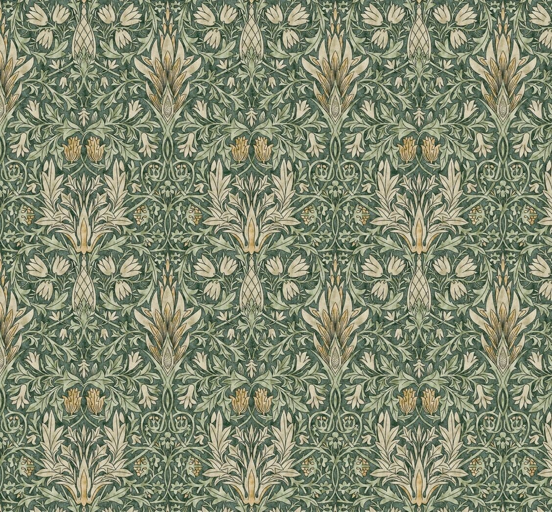 William Morris Tablecloth Snakeshead Forest Green , Floral Tablecloth , Round Tablecloth , Square Tablecloth , Tablecloth UK