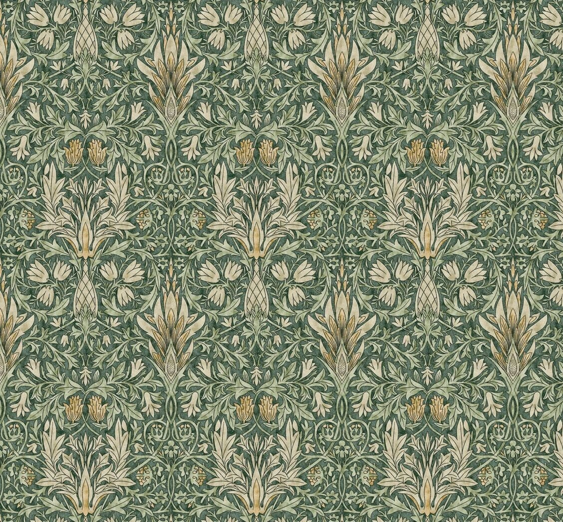 William Morris Tablecloth Snakeshead Forest Green , Floral Tablecloth , Round Tablecloth , Square Tablecloth , Tablecloth UK
