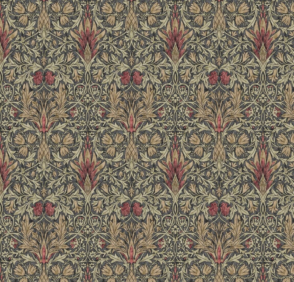 William Morris Tablecloth Snakeshead Mocha , Floral Tablecloth , Round Tablecloth , Square Tablecloth , Tablecloth UK
