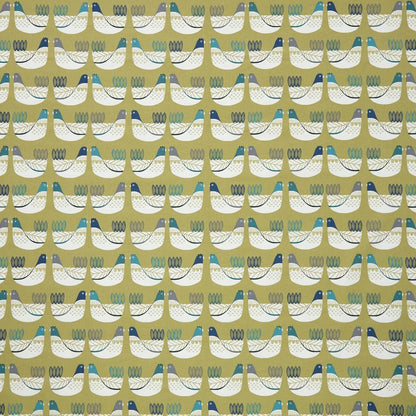 Cluck Cluck Hens Chicken Capri Green Cotton Tablecloth , Handmade Uk