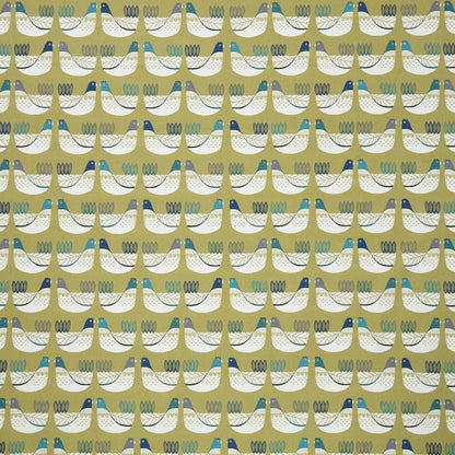 Cluck Cluck Hens Chicken Capri Green Cotton Tablecloth , Handmade Uk