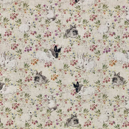 Bunny Rabbits Tablecloth , Easter Tablecloth , Floral Tablecloth , Tablecloth UK , Oval Tablecloth