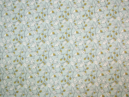 Acorn Trail Duckegg Blue Tablecloth: Cotton Linen Look, Handmade UK
