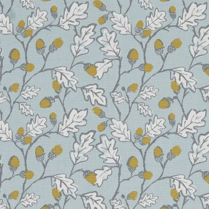 Acorn Trail Duckegg Blue Tablecloth: Cotton Linen Look, Handmade UK