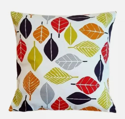 Fall Leaf Cushion Cover , Cushion Cover Tutti Fruiti Red Orange , Throw Pillow , Scatter Cushions , Cushion Cover UK
