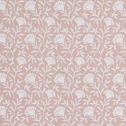 Scandi Floral Melby Blush Pink Tablecloth , Round Oval Square Rectangle , Handmade UK