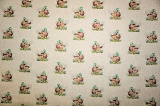 Mallard Duck Tablecloth , Linen Look Tablecloth , Rectangle Tablecloth , Oval Tablecloth , Round tablecloth