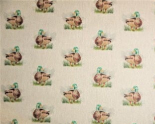 Mallard Duck Tablecloth , Linen Look Tablecloth , Rectangle Tablecloth , Oval Tablecloth , Round tablecloth