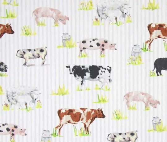 Farmyard Animals Tablecloth , Cow Pigs Tablecloth , Farm Tablecloth , Round Tablecloth , Oval Tablecloth , Rectangle Tablecloth
