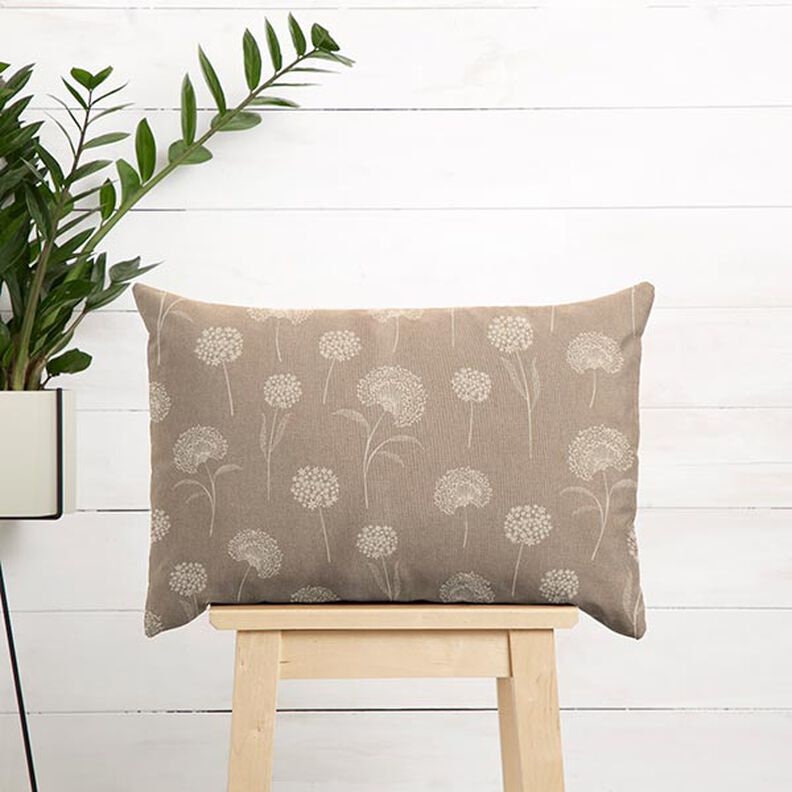 Oval Floral Dandelions Tablecloth , Linen Look Tablecloth , Round Tablecloth , Oval Tablecloth , Rectange Tablecloth